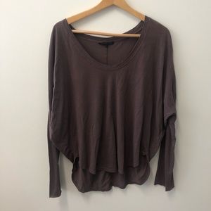 Beautiful People Dark Grey Long-sleeve Blouse